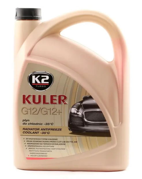 K2  Антифриз червоний 5л G12/G12+ / K2 TURBO KULER -35C 5л