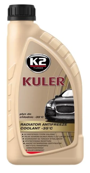 K2  Антифриз червоний 1л G12/G12+ / K2 TURBO KULER -35C 1л