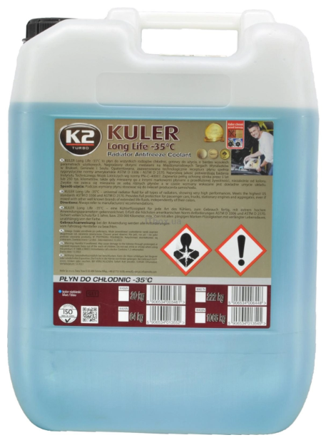 K2  Антифриз (блакитний) /K2 TURBO KULER LONG LIFE -35C 20KG BLUE