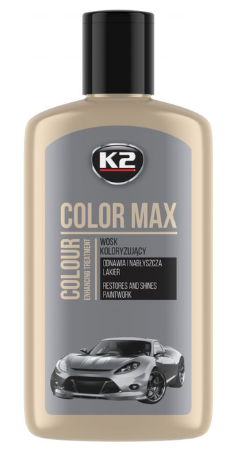 K2 K020  Поліроль восковий для кузова відтіняючий срібний/COLOR MAX SILVER 250ML
