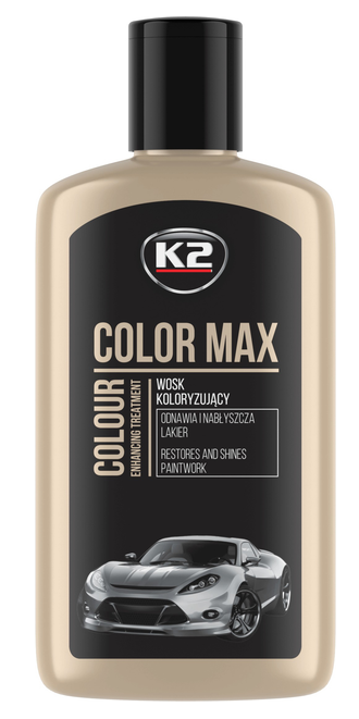 K2 Поліроль восковий для кузова відтіняючий чорний/  COLOR MAX BLACK 250ML