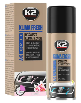K2 Освіжувач системи кондиціонування "квітка"/PERFECT KLIMA FRESH 150ML FLOWER