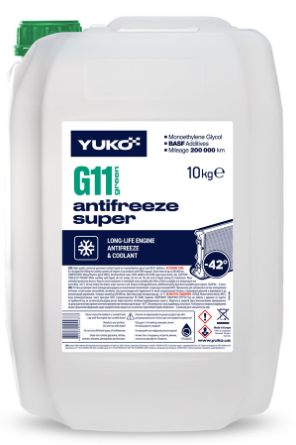 YUKO Antifreeze -40 Super G11зелений  10кг каністра 10кг