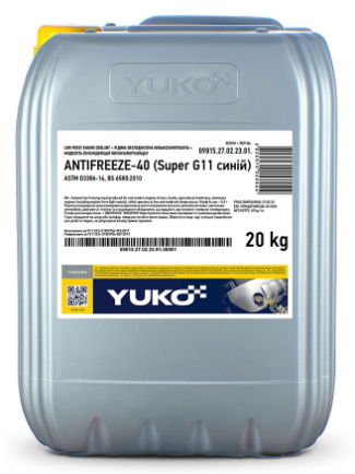 YUKO Antifreeze -40 Super G11 синій  20кг каністра 20кг