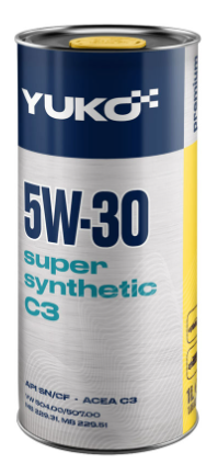 YUKO SUPER SYNTHETIC C3 5W-30  API SN/CF  1л метал