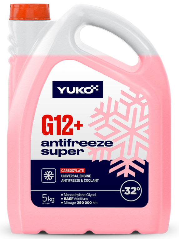YUKO Antifreeze -32 (Super G12+ червоний)   5л