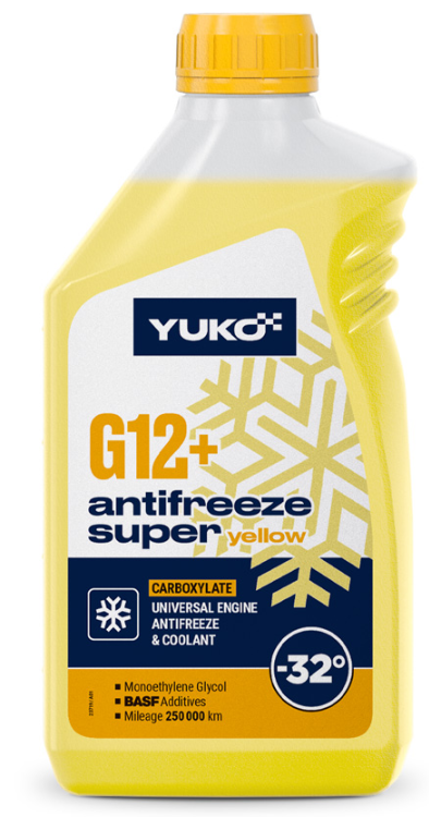 YUKO Antifreeze -32 (Super G12+ жовтий)  1л