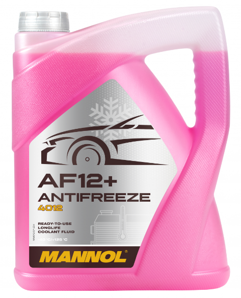 MANNOL Antifreeze AF 12+ (red) 5л. червоний 4012