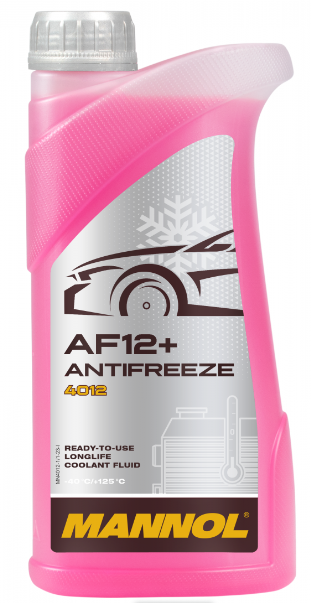 MANNOL Antifreeze AF 12+ (red) 1л. червоний 4012