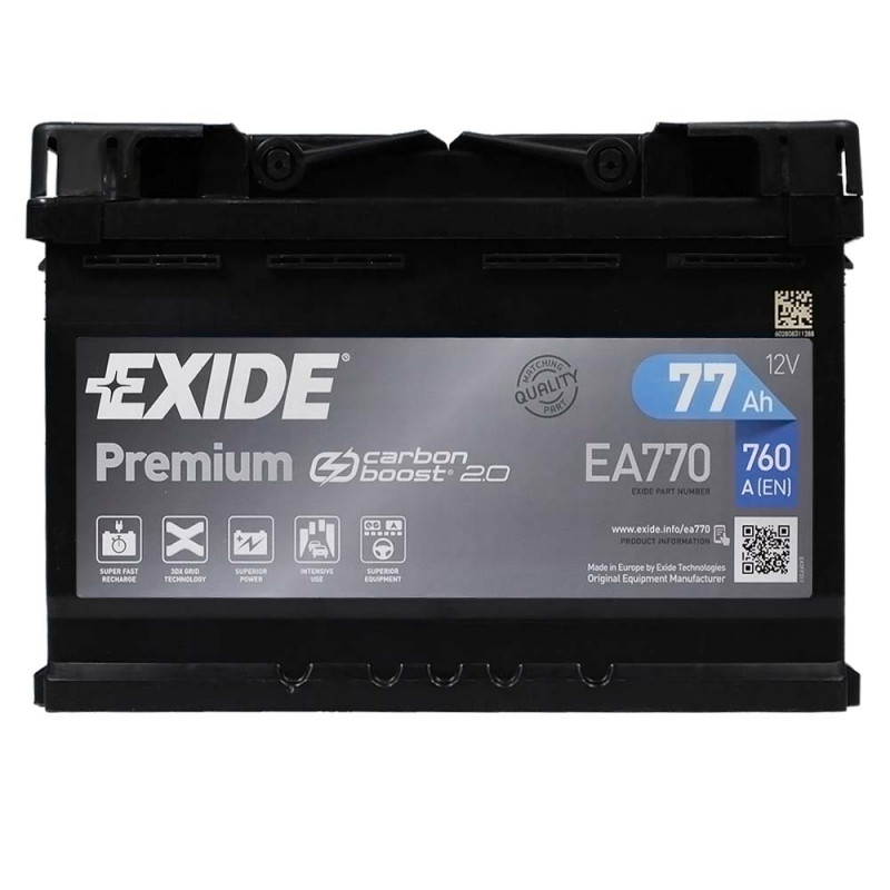EXIDE Premium (EA770) 77Аh 760Ah R+