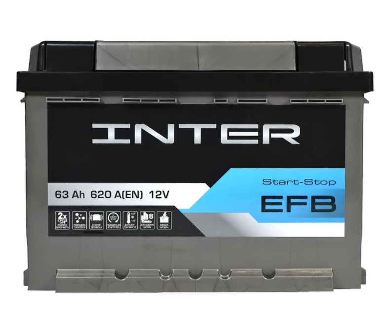 INTER EFB  63Ah 620A L+ (L2)