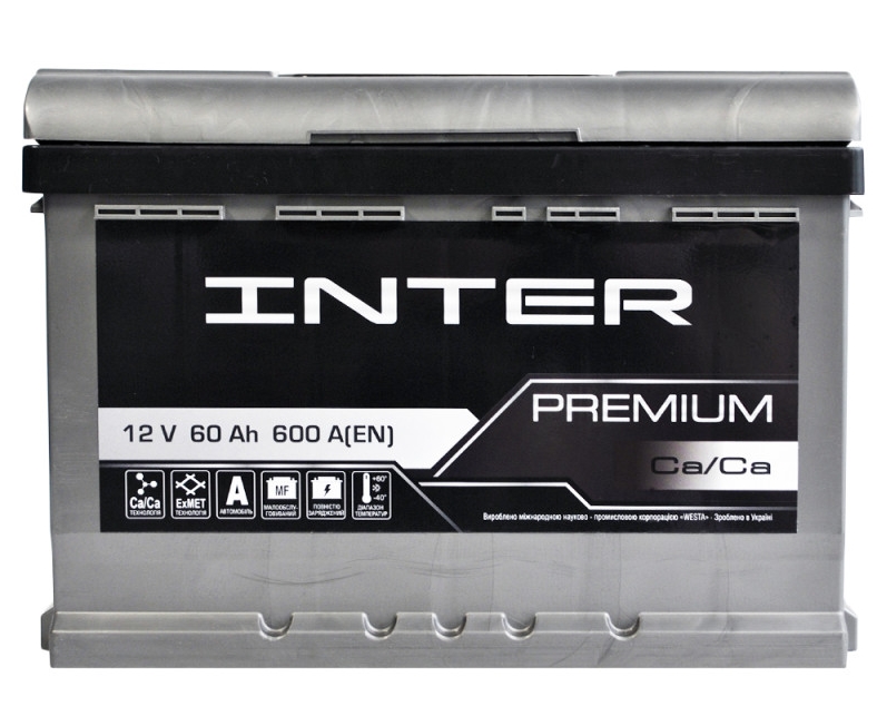 INTER Premium  60Ah 600A L+ (L2B)