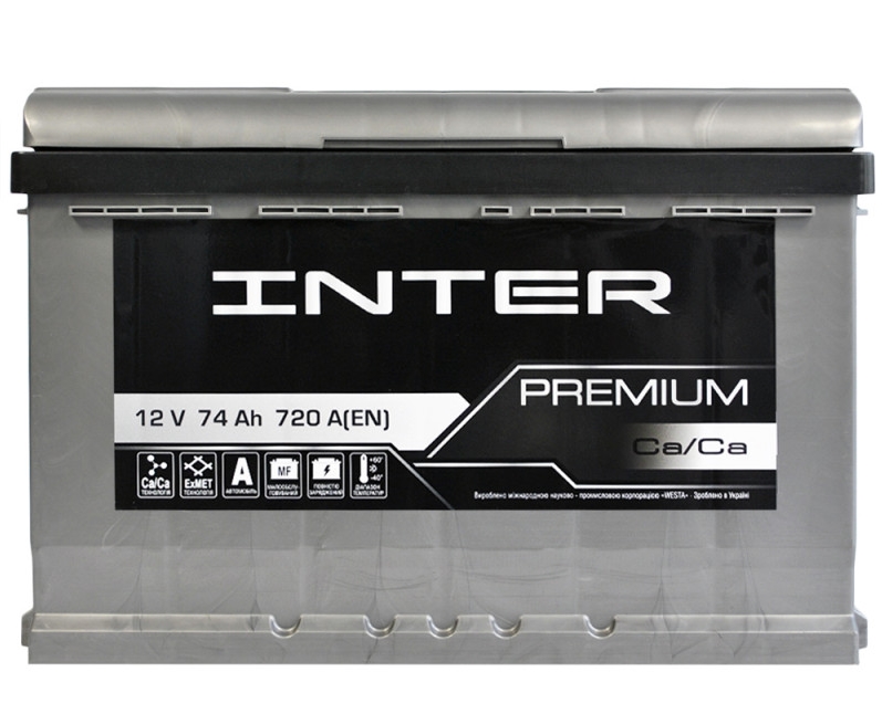 INTER Premium  74Ah 720A R+ (L3)