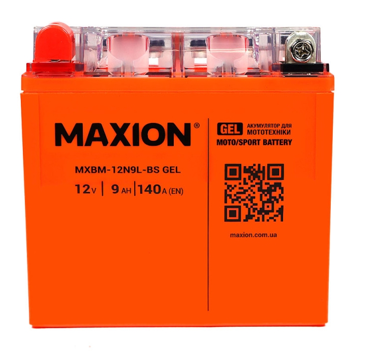 MAXION MXBM-12N 9L-BS GEL (12V, 9Ah, 140A)