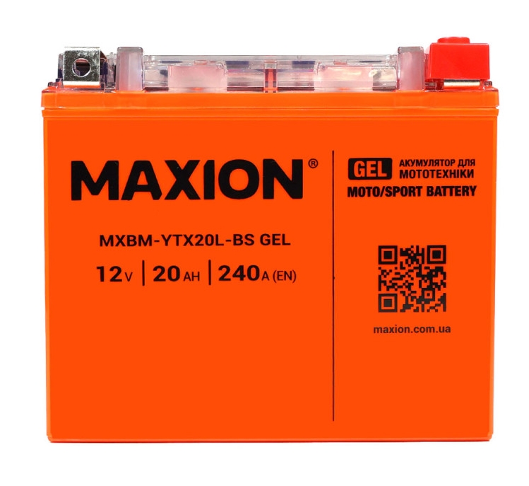 MAXION MXBM-YTX 20L-BS GEL (12V, 20Ah, 330A)