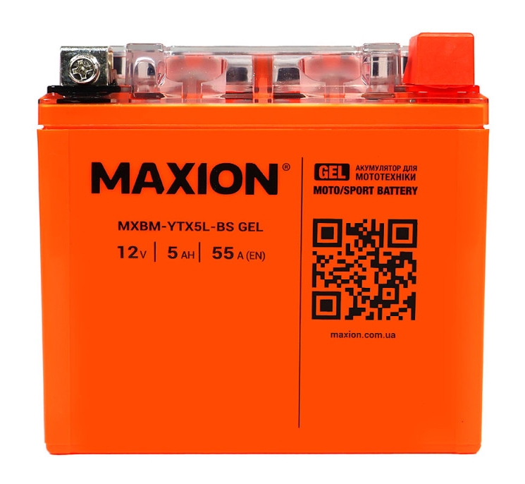 MAXION MXBM-YTX 5L-BS GEL (12V, 5Ah,125A)