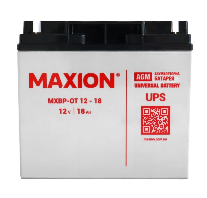 MAXION MXBP-OT 18-12 (12V 18Ah) пром AGM