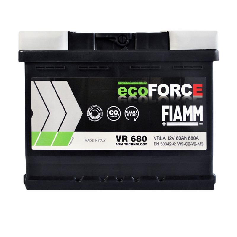 FIAMM Ecoforce AGM  60Аh 680А R+ (VR680) (L2)