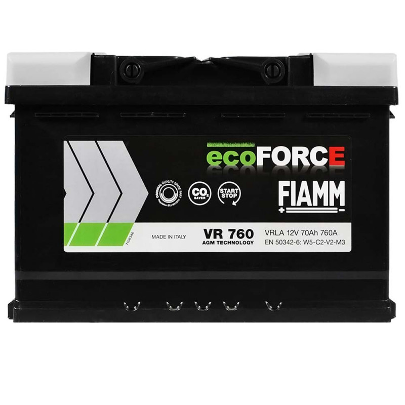 FIAMM Ecoforce AGM  70Аh 760А R+ (VR760) (L3)