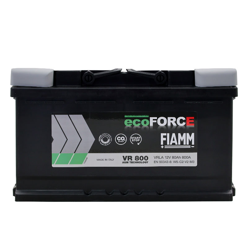 FIAMM Ecoforce AGM  80Аh 800А R+ (VR800) (L4)