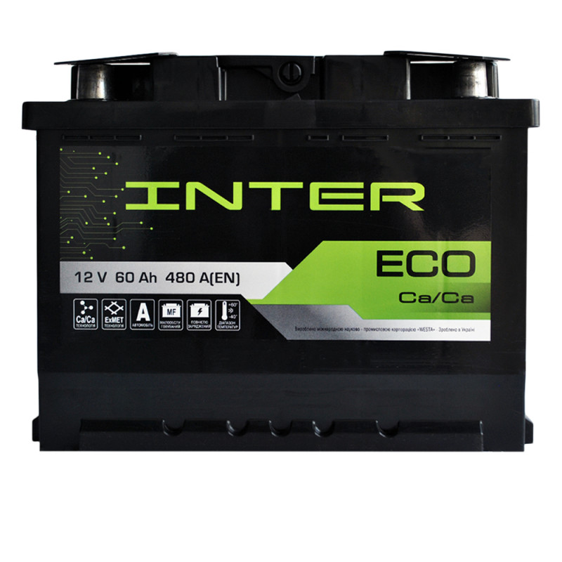 INTER Eco  60Ah 480A R+ (L2)