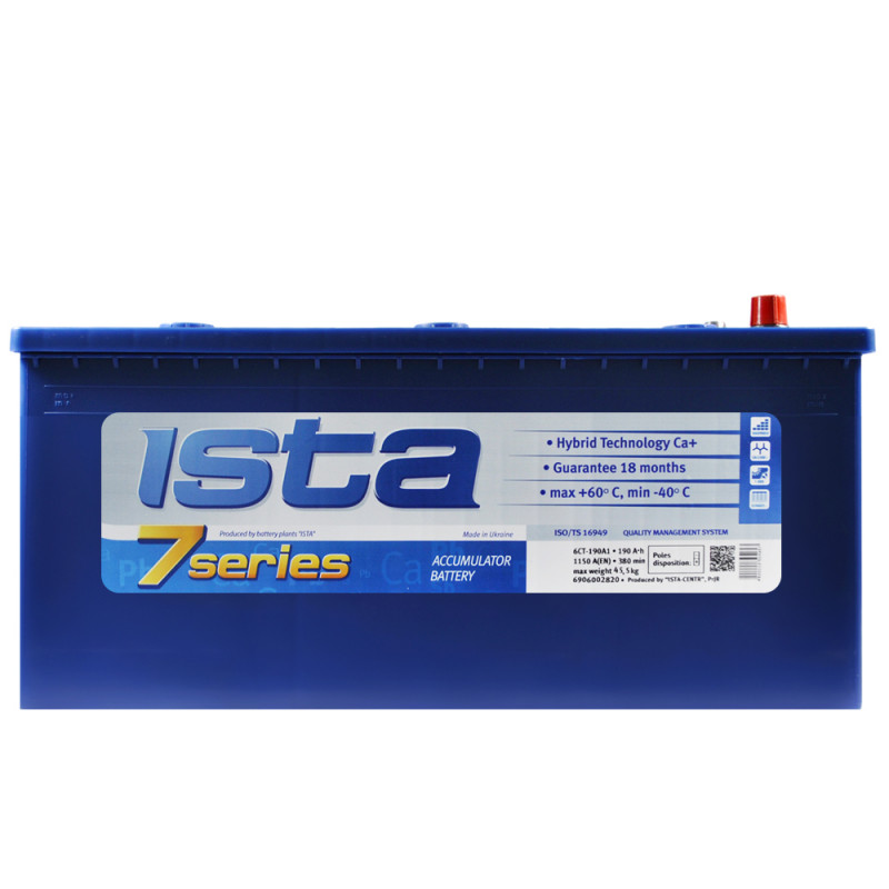 ISTA 7 Series (D5) 190Ah 1150A R+
