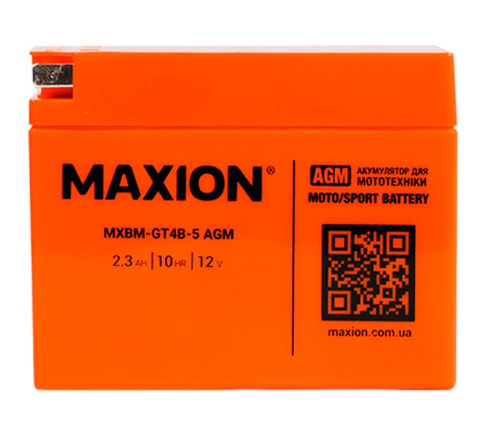 MAXION MOTO MXBM-GT 4B-5(GEL)  (12V, 2,3A,30A )