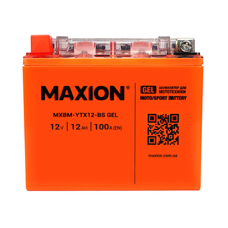 MAXION MOTO MXBM-YTX 12-BS(GEL) 12V 10AН 140А