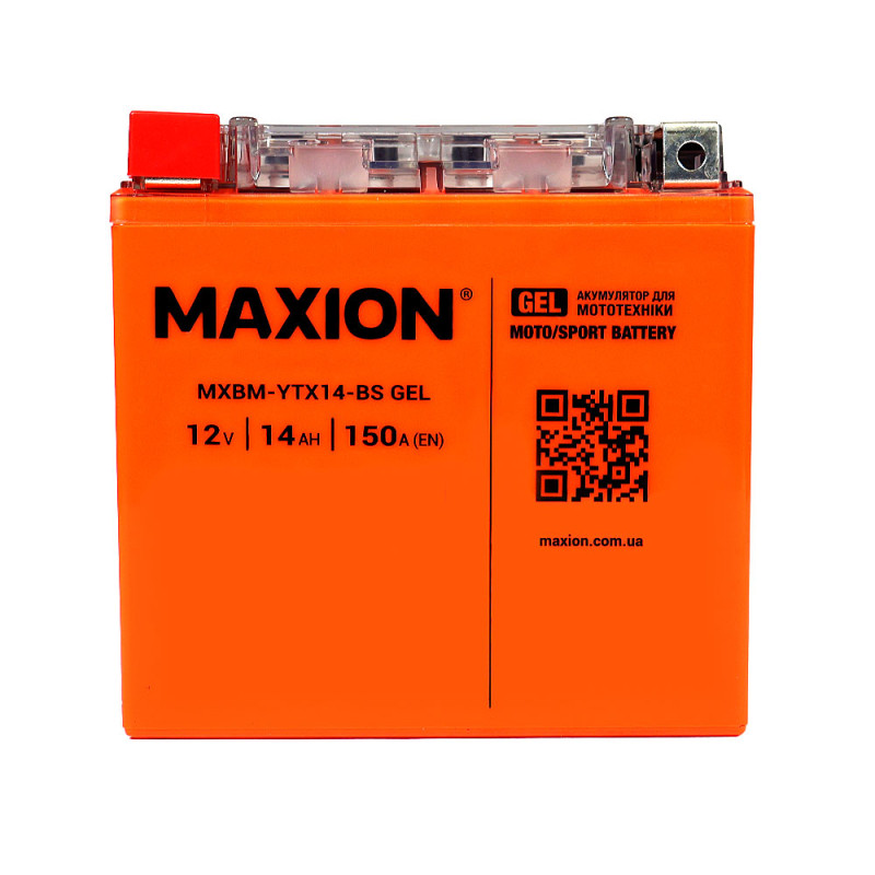 MAXION MOTO MXBM-YTX 14-BS GEL 12V 12AH 180A