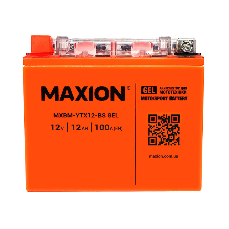 MAXION MXBM-YTX 12-BS GEL (12V, 12Ah, 180A)