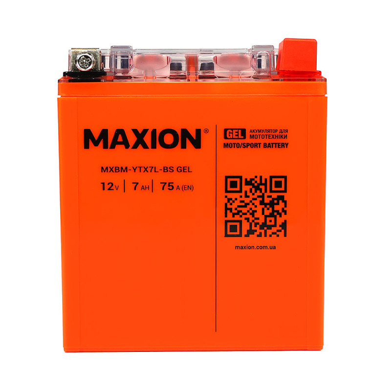 MAXION MXBM-YTX 7L-BS GEL (12V, 7Ah, 75A)