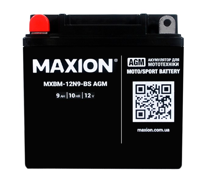 MOTO AGM MXBM-12N9-BS MAXION (12V 9AH 85A)