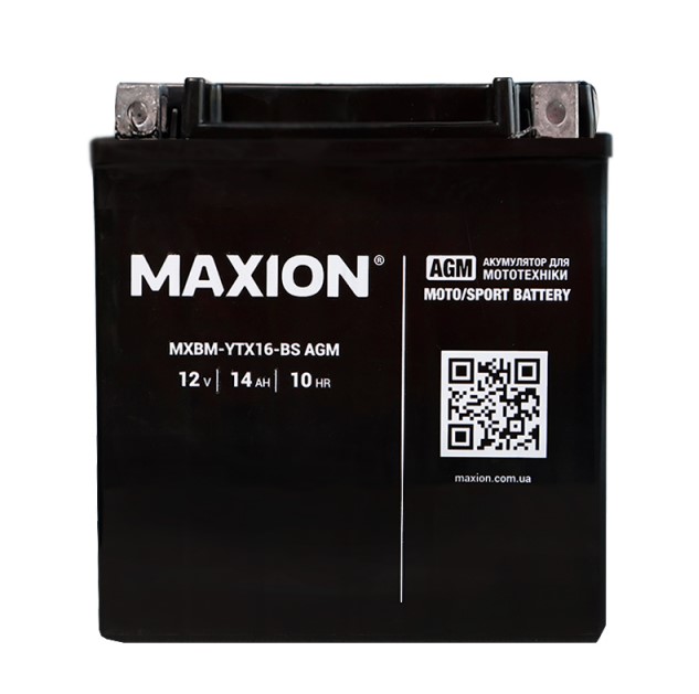 MOTO AGM MXBM-YTX 16-BS MAXION (12V 16AH 230A)