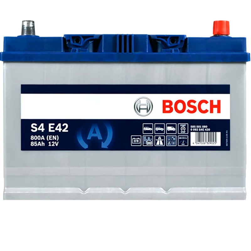 Акумулятор BOSCH EFB Asia (S4E 420) (D31) 85Ah 800A R+ н.