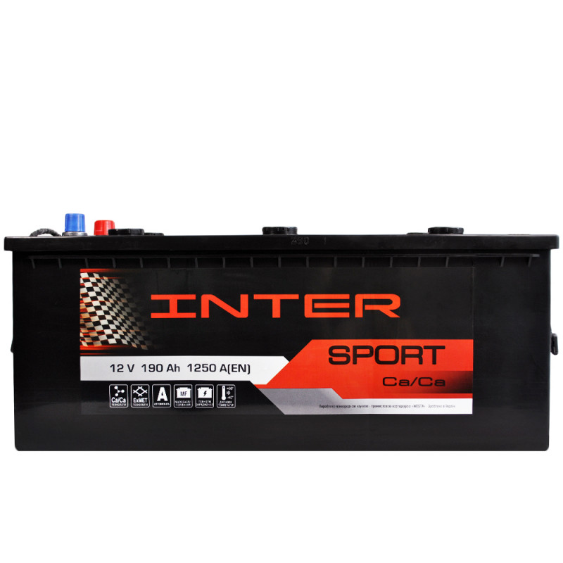 Акумулятор INTER Sport 190Ah 1250A L+ (D5)