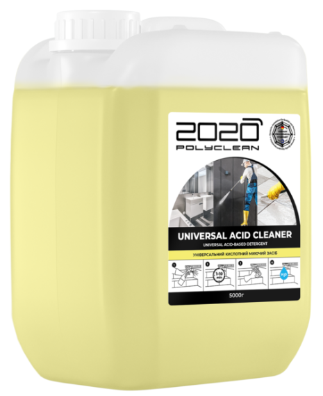 2020 Polyclean  Універсальний кислотний миючий засіб “Universal acid cleaner” 5 кг