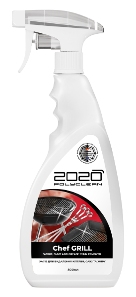 2020 Polyclean Засіб для видалення кіптяви,сажі та жиру  "CHEF GRILL", 500 мл