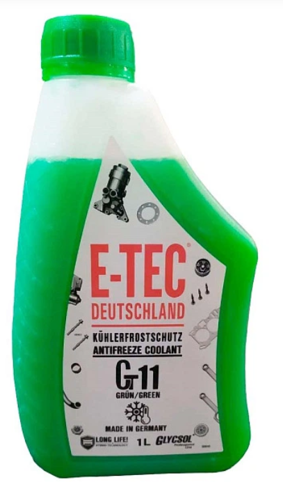 E-TEC Антифриз -38 CT11 ЗЕЛЕНИЙ в 1л кан. п/е Made in Germany