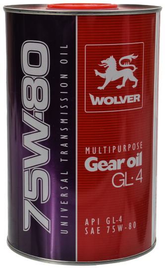 WOLVER Multipurpose GEAR OIL SAE 75W-80 API GL-4 каністра 1л