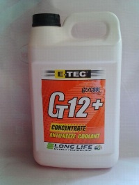 E-TEC Антифриз КОНЦЕНТРАТ Gt12+ Glycsol кан. п/е  4 л. ЧЕРВОНИЙ