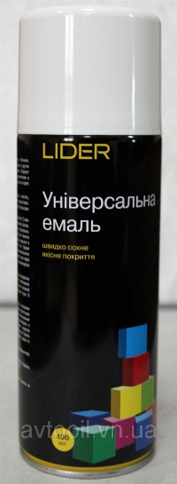 SLIDER Фарба 9010 біла глянцева 400 мл.