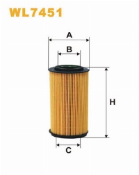 WIX Фільтр масляний WL 7451