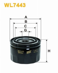 WIX Фільтр масляний WL 7443