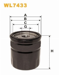 WIX Фільтр масляний WL 7433