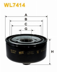 WIX Фільтр масляний WL 7414