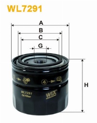 WIX Фільтр масляний WL 7291