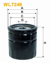 WIX Фільтр масляний WL 7246