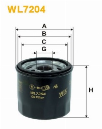 WIX Фільтр масляний WL 7204