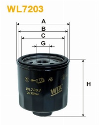 WIX Фільтр масляний WL 7203