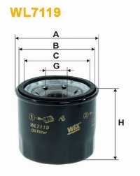 WIX Фільтр масляний WL 7119